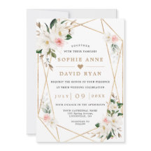 Weiße Magnolienrosa Blume in einer Hochzeit