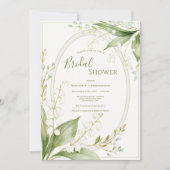 Weiße Maiglöckchen Whimsical Hochzeit  Einladung (Vorderseite)
