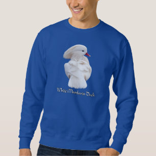Weiße Mandarinenten-Sweatshirt Sweatshirt