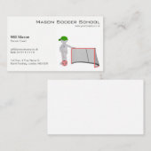 Weiße Mann, Fußball-Coach-Visitenkarte Visitenkarte (Vorne/Hinten)