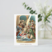 Weiße Männer-Anbetung Postkarte (Stehend Vorderseite)