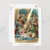 Weiße Männer-Anbetung Postkarte (Vorne/Hinten)