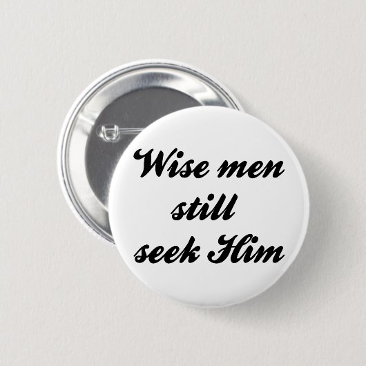 Weiße Männer Button (Vorne & Hinten)