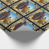 Weiße Männer der afrikanischen Wüste Geschenkpapier (Ecke)