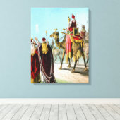 Weiße Männer des Ostens oder Drei Könige Leinwanddruck (Insitu (Holzboden))