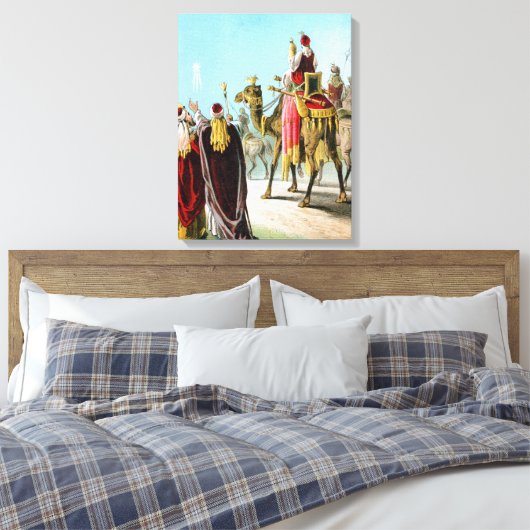 Weiße Männer des Ostens oder Drei Könige Leinwanddruck (Insitu (Schlafzimmer))