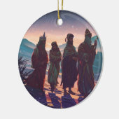 Weiße Männer, die das Kind Jesus suchen Keramik Ornament (Links)