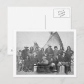 Weiße Männer (einschließlich Buffalo Bill) und Lak Postkarte (Vorne/Hinten)