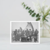 Weiße Männer (einschließlich Buffalo Bill) und Lak Postkarte (Stehend Vorderseite)