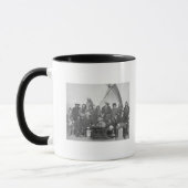 Weiße Männer (einschließlich Buffalo Bill) und Lak Tasse (Links)