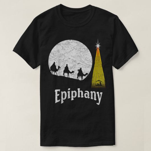 Weiße Männer Epiphany Drei Könige Tag T-Shirt (Design vorne)