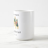 Weiße Männer folgen Christus Kaffeetasse (Mittel)