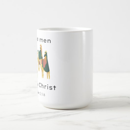 Weiße Männer folgen Christus Kaffeetasse (Mittel)