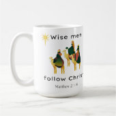 Weiße Männer folgen Christus Kaffeetasse (Links)