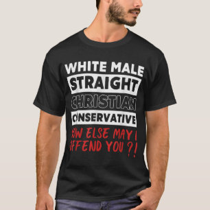 Weiße Männer gerade Christliche konservative Repub T-Shirt