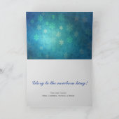 Weiße Männer Heilige Nacht Karte (Innenseite)