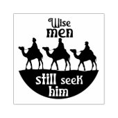 Weiße Männer Kamels Weihnachtsmarkt Holz Gummistempel (Prägung)