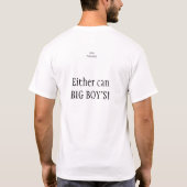Weiße Männer können nicht springen! T-Shirt (Rückseite)