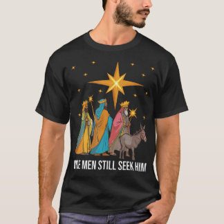 Weiße Männer noch suchen ihn Weihnachten Jesus Chr T-Shirt