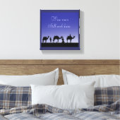 Weiße Männer noch suchen ihn Zitat mit 3 Weisen Mä Leinwanddruck (Insitu (Schlafzimmer))