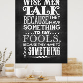 Weiße Männer Poster (Küche)