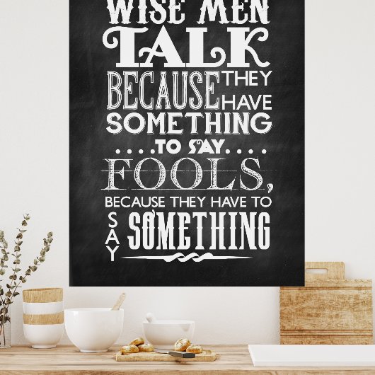 Weiße Männer Poster (Küche)