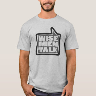 "Weiße Männer reden" bedeutet, T - Shirt grau zu s