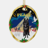 Weiße Männer - Schipperke Keramikornament (Rechts)
