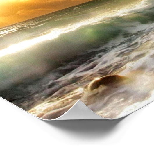 Weiße Männer sprechen Poster (Ecke)