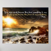 Weiße Männer sprechen Poster (Vorne)