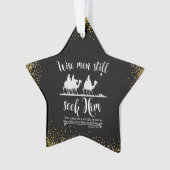 Weiße Männer suchen ihm immer noch Weihnachten Ornament (Vorderseite)