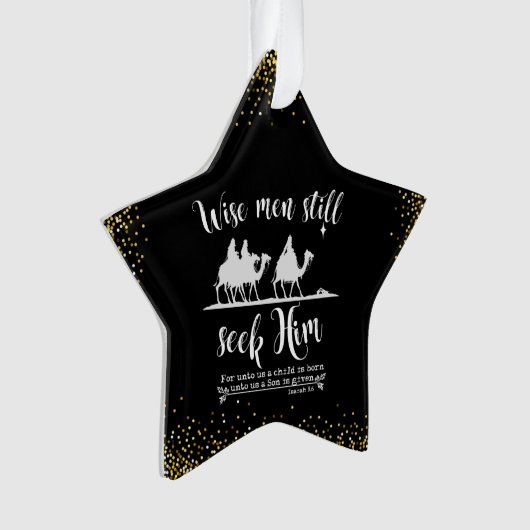 Weiße Männer suchen ihm immer noch Weihnachten Ornament (Vorderseite)