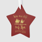 Weiße Männer suchen ihm immer noch Weihnachten Ornament (Vorderseite)