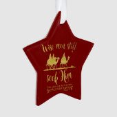 Weiße Männer suchen ihm immer noch Weihnachten Ornament (Vorderseite)