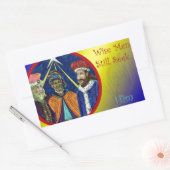 Weiße Männer suchen ihn noch immer! Rechteckiger Aufkleber (Umschlag)