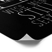 Weiße Männer suchen ihn noch T - Shirt.pnng Poster (Ecke)