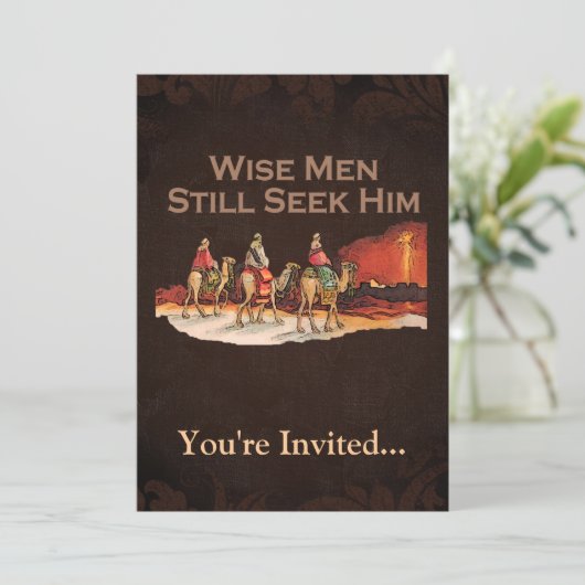 Weiße Männer suchen ihn noch, Weihnachten Einladung (Stehend Vorderseite)