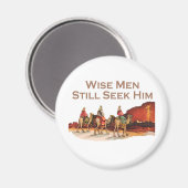 Weiße Männer suchen ihn noch, Weihnachten Magnet (Vorderseite/Rückseite)