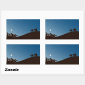 Weiße Männer suchen Ihn Weihnachtskleber Rechteckiger Aufkleber (Blatt)