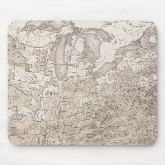 Weiße männliche Analphabetismus Mousepad (Vorne)