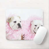 Weiße männliche und weibliche mousepad (Mit Mouse)