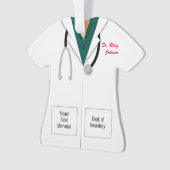 Weiße Mäntel Grüne Kreuze Doktor Beruf Ornament (Vorderseite)