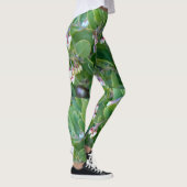 Weiße Manzanitenblüte grün Leggings (Rechts)