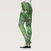 Weiße Manzanitenblüte grün Leggings (Links)