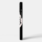 Weiße Märchen auf schwarzem Hintergrund Case-Mate iPhone Hülle (Rückseite / Links)