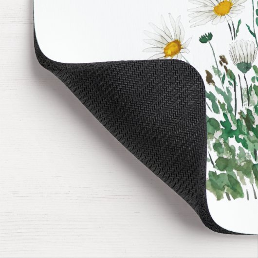Weiße Margaret-Farbe Mousepad (Ecke)