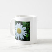 Weisse Margerite Kaffeetasse (Vorderseite Links)