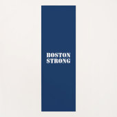 Weiße Marineblau "Boston Strong" Yogamatte (Vorderseite)