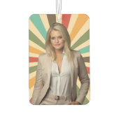 Weiße Marke Autolufterfrischer (Rückseite)