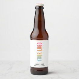 Weiße Markenbezeichnungen für Bierflaschen Bierflaschenetikett